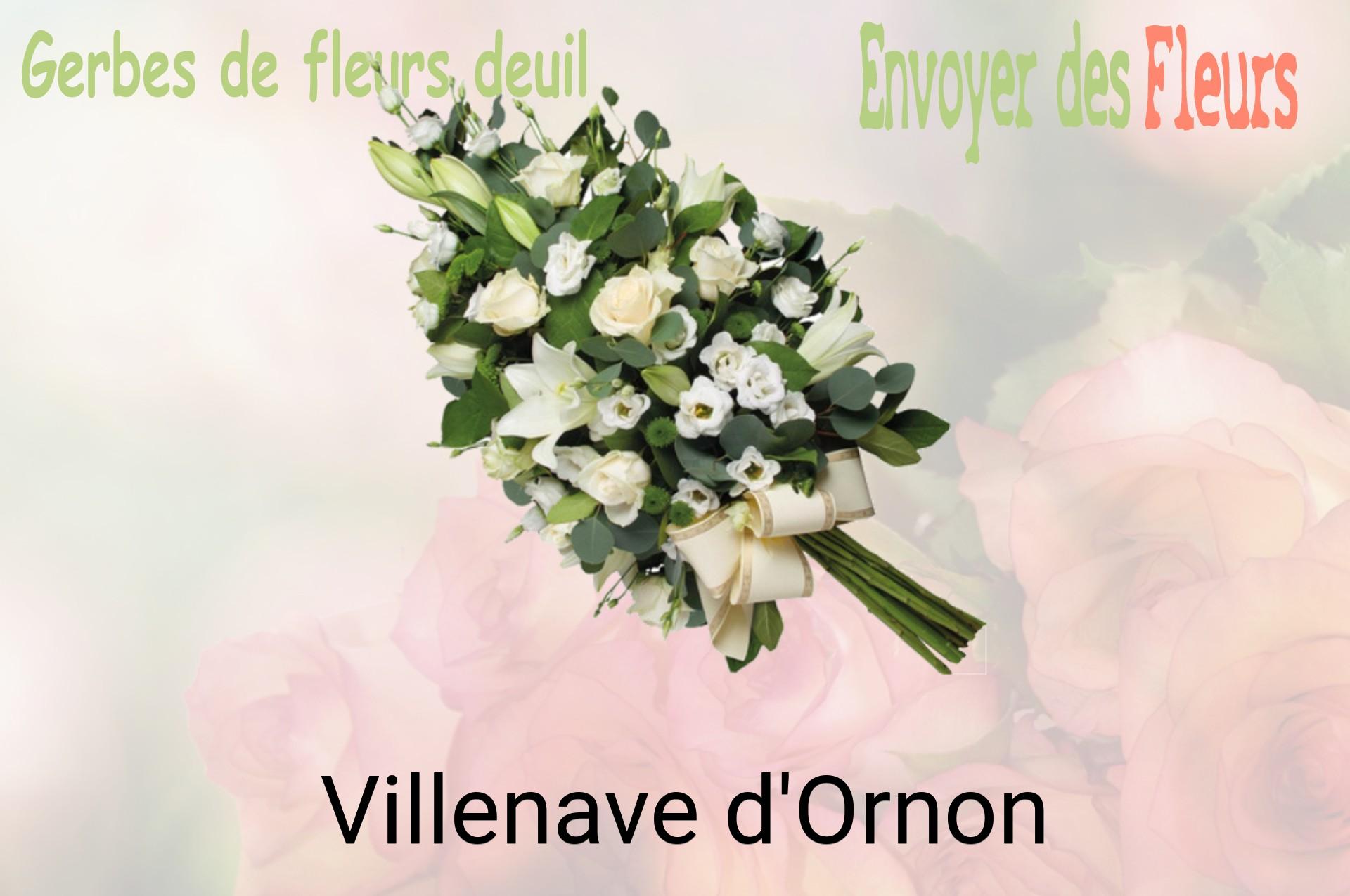 Gerbe de fleurs de deuil livrée à Villenave-d'Ornon